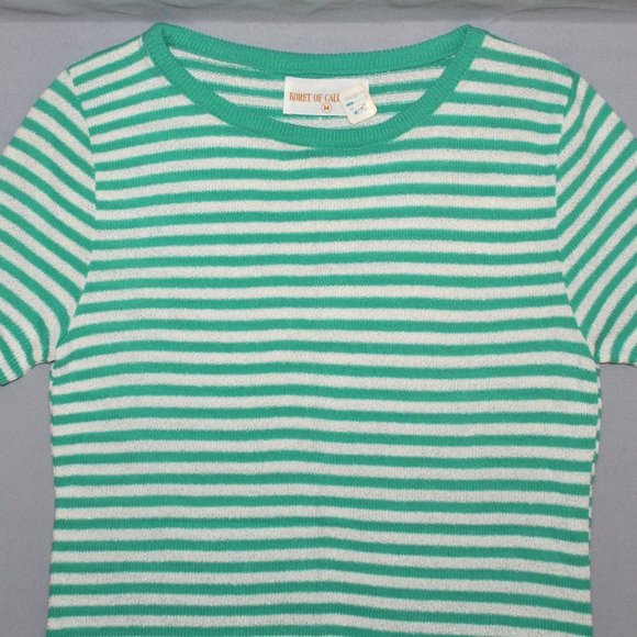 Vintage Koret of California Women's Shirt Size Medium Knit Striped Top - Picture 5 of 8